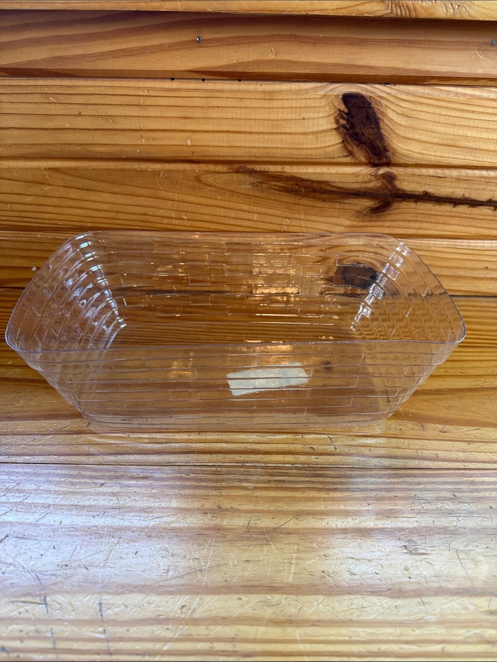 Longaberger Holiday Cheer Basket protector 48437 clear plastic